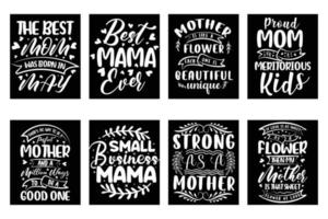 Mothers day mom typography t shirt design print on demand vector