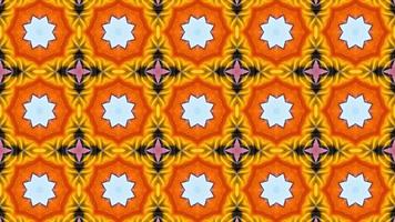 abstrakter Hintergrund Kaleidoskop. psychedelischer bunter Kaleidoskop-VJ-Hintergrund. nahtlose Muster Hintergrund video