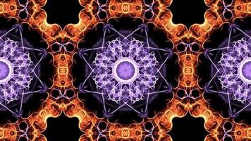 Mandala 3d Kaleidoskop nahtlose Schleife psychedelischer trippiger futuristischer Hintergrund. nahtlose Hintergrundmuster der Animation video