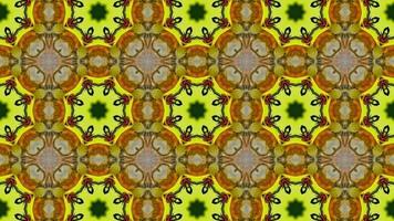 Abstract Background Kaleidoscope. Psychedelic Colourful Kaleidoscope VJ Background. Seamless Pattern Background video