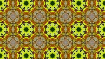 Abstract Background Kaleidoscope. Psychedelic Colourful Kaleidoscope VJ Background. Seamless Pattern Background video