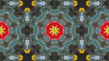 Abstract Background Kaleidoscope. Psychedelic Colourful Kaleidoscope VJ Background. Seamless Pattern Background video