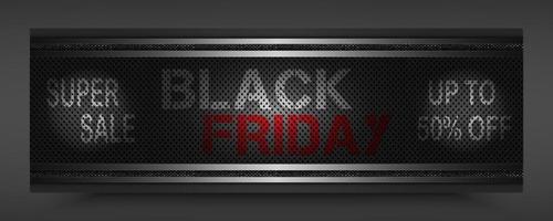 banner design with black friday concept vector