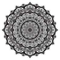 mandala pattern circular mahakala bhairava head vector design element