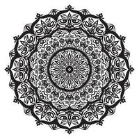 mandala pattern circular mahakala bhairava head vector design element