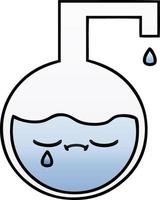 gradient shaded cartoon science experiment vector