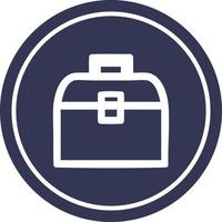 tool box circular icon vector