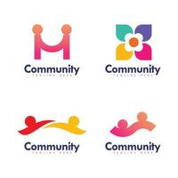 Community, network and social icon vector