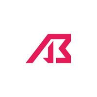 AB logo. Vector modern letter design concept