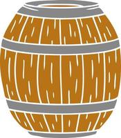 cartoon doodle of a wooden barrel vector