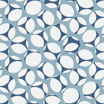 Resumen de patrones sin fisuras ornamentales. fondo geométrico elegante con formas redondas. telón de fondo de burbujas artísticas vector