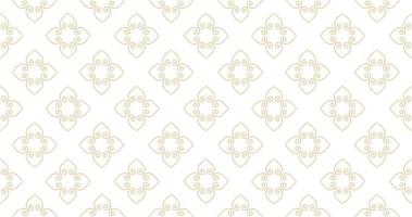 Abstract seamless pattern. Arabic line ornament with geometric shapes. Linear floral ornamental texture. Artistic backdrop in arab orient textile style. vector