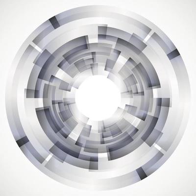 Geometric frame from circles, vector abstract background, wallpaper