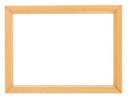simple yellow wooden picture frame photo