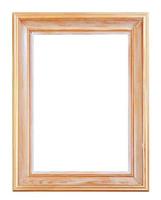 wide classic wooden picture frame photo