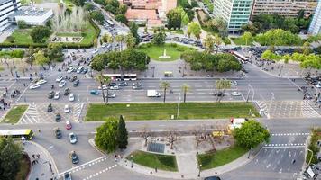 above view square Placa de Pius XII and avenue photo