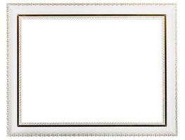 vintage wide white picture frame photo