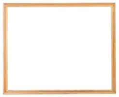 old simple wooden narrow picture frame photo