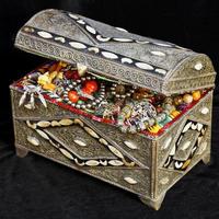 ancient arabic treasure chest photo