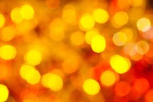 yellow and red flickering Christmas lights photo