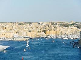 skyline of Valletta city, Malta photo