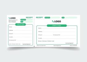 Blank template of the payment slip. Checkbook cheque page with empty fields. vector