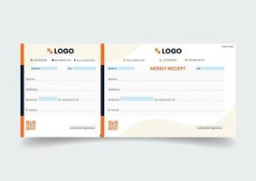 Blank template of the payment slip. Checkbook cheque page with empty fields. vector