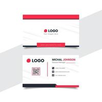 Creative and elegant double sided business card template vector