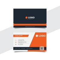 Creative and elegant double sided business card template vector