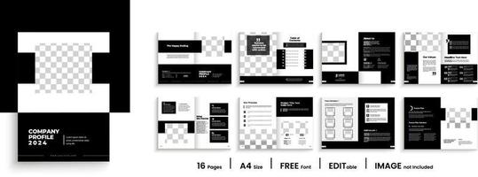 Brochure creative design. Multipurpose template with cover, back and inside pages. Trendy minimalist flat geometric design. Vertical a4 format. vector