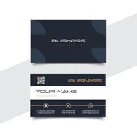 Creative and elegant double sided business card template vector