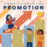 Congratulations For The Promotion vector