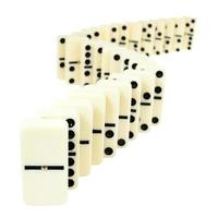 zigzag from domino tiles i photo