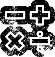 icono de símbolos matemáticos vector