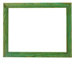 narrow flat green picture frame photo