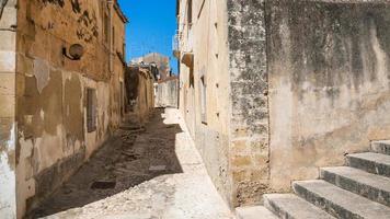 narrow street in Noto city photo