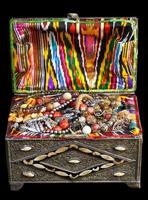 ancient arabic treasure chest photo