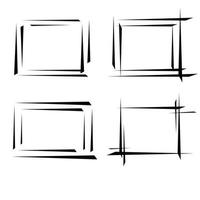 A set of graphic frames. vector