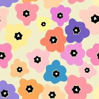 Seamless pattern with tulips. vector