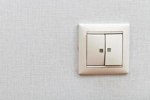 Wall-mounted light switch photo