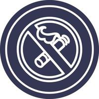 no smoking circular icon vector