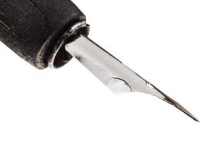 steel sharp nib of writing pen close up photo