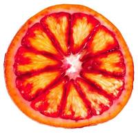 slice of sicilian red orange isolated photo