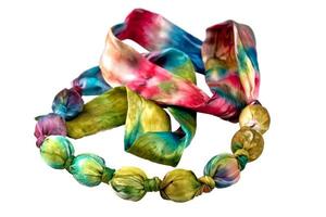 batik silk beads photo