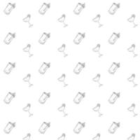 pattern with cocktails on white background vector