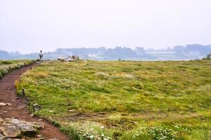 coastal country landscape of Brittany photo