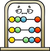 gradient shaded cartoon abacus vector