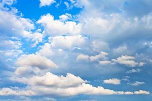 evening cumulus clouds photo