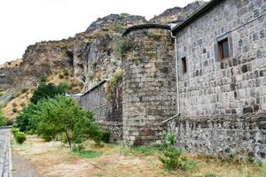 medieval geghard monastery in Armenia photo