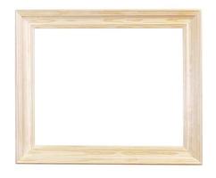 wide light wood picture frame photo
